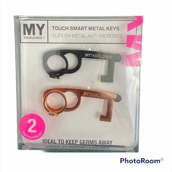 🌿4/$35 🌿NWT MY TAGALONGS Touch Smart Metal Keys (2 Pack) - Picture 4 of 4